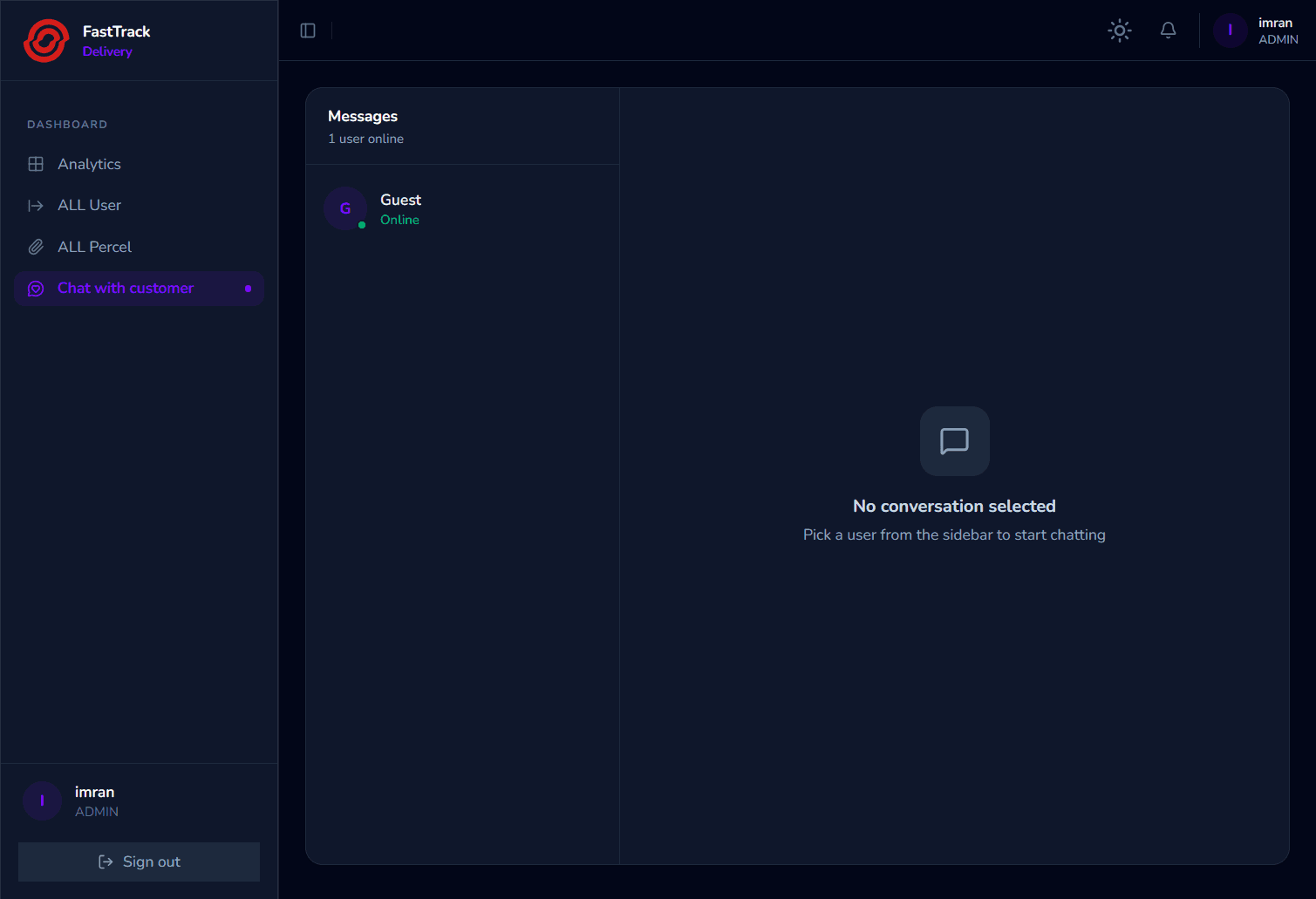 Parcel Delivery App screenshot 2