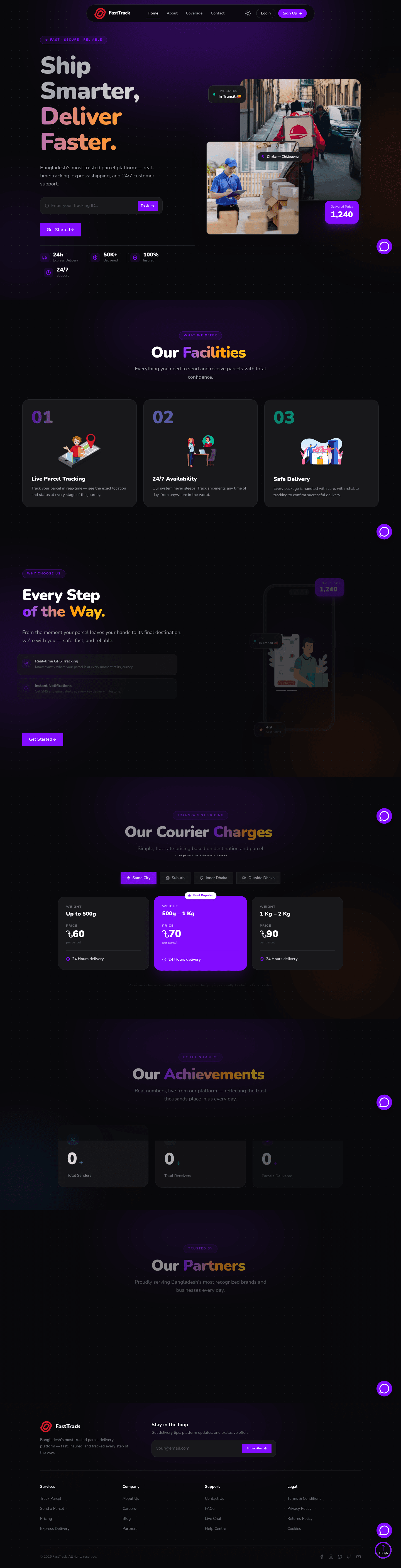 Parcel Delivery App screenshot 1
